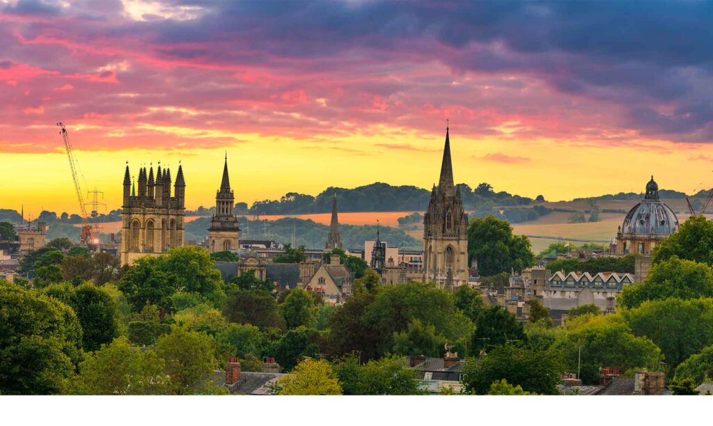 the oxford experience summer evening sky